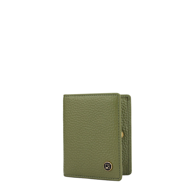 9 Slots Leather Card Case - Fern