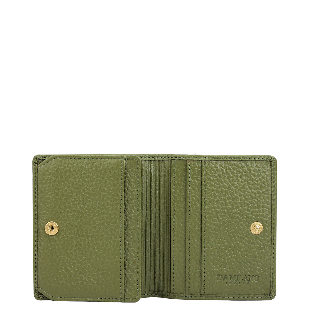 9 Slots Leather Card Case - Fern