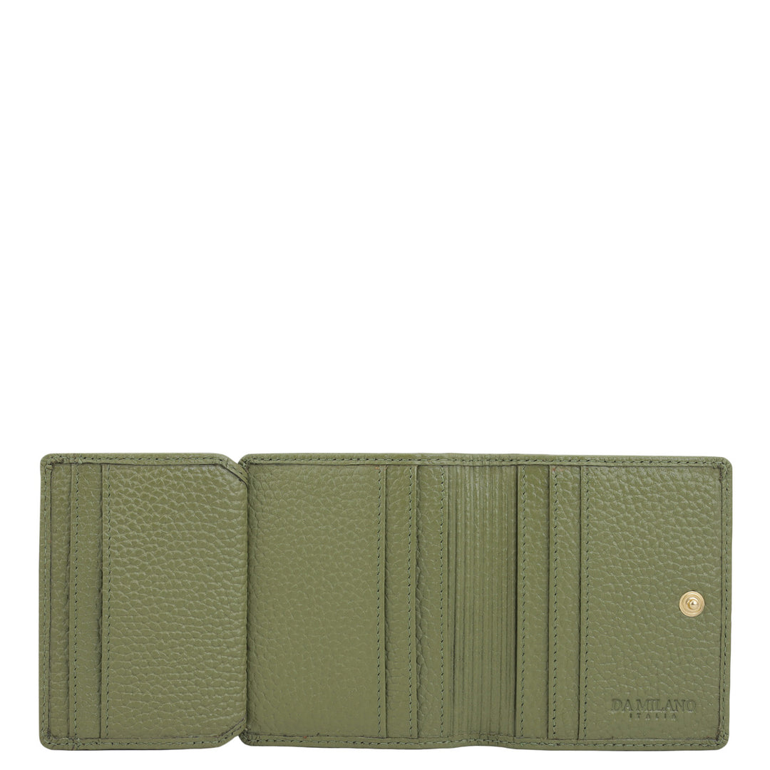 9 Slots Leather Card Case - Fern