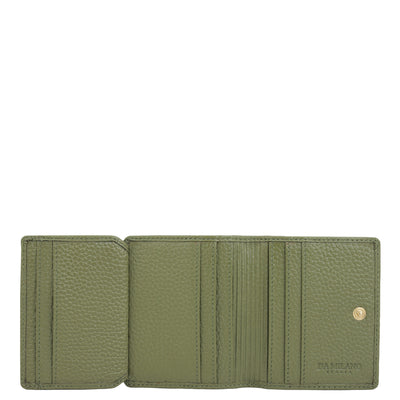 9 Slots Leather Card Case - Fern