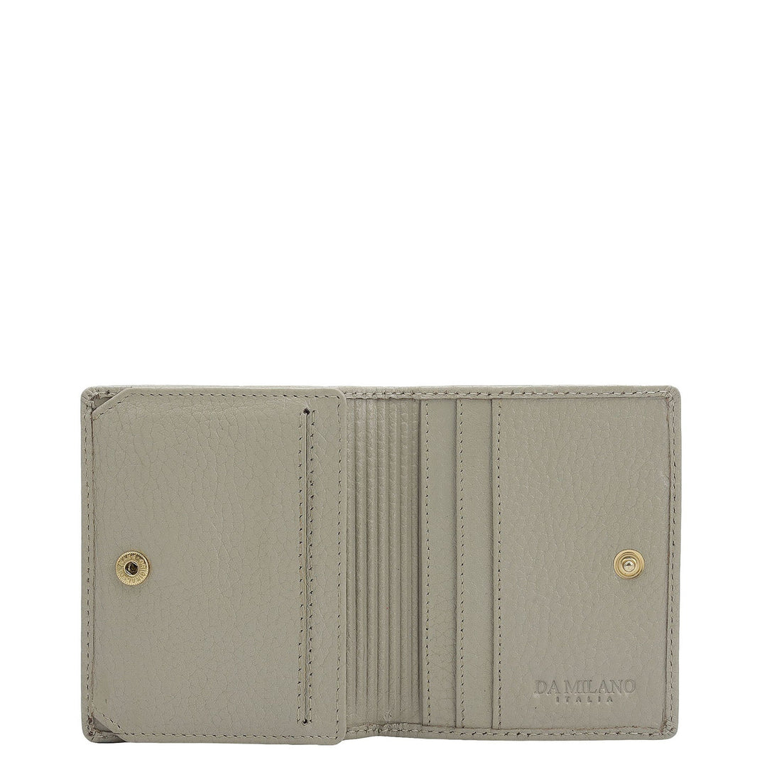 9 Slots Leather Card Case - Khaki