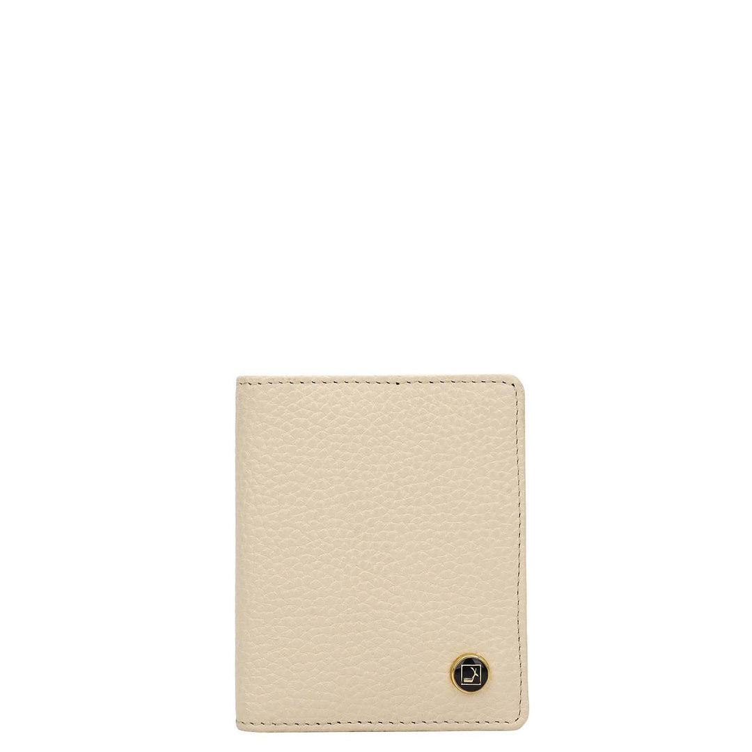 9 Slots Leather Card Case - Marshmallow