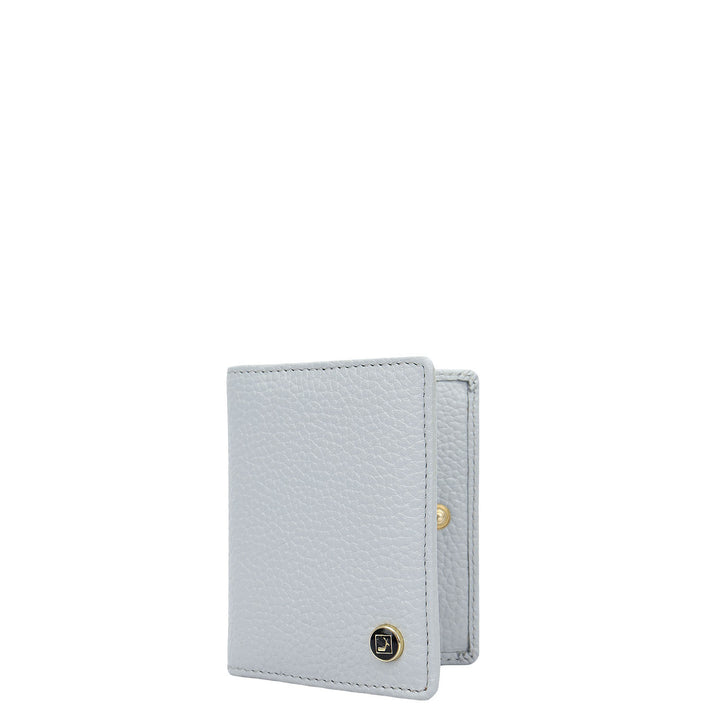 Multi Slot Leather Card Case - Sky