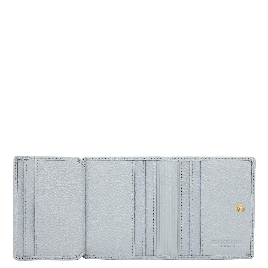 Multi Slot Leather Card Case - Sky
