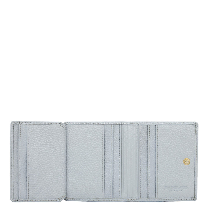 Multi Slot Leather Card Case - Sky