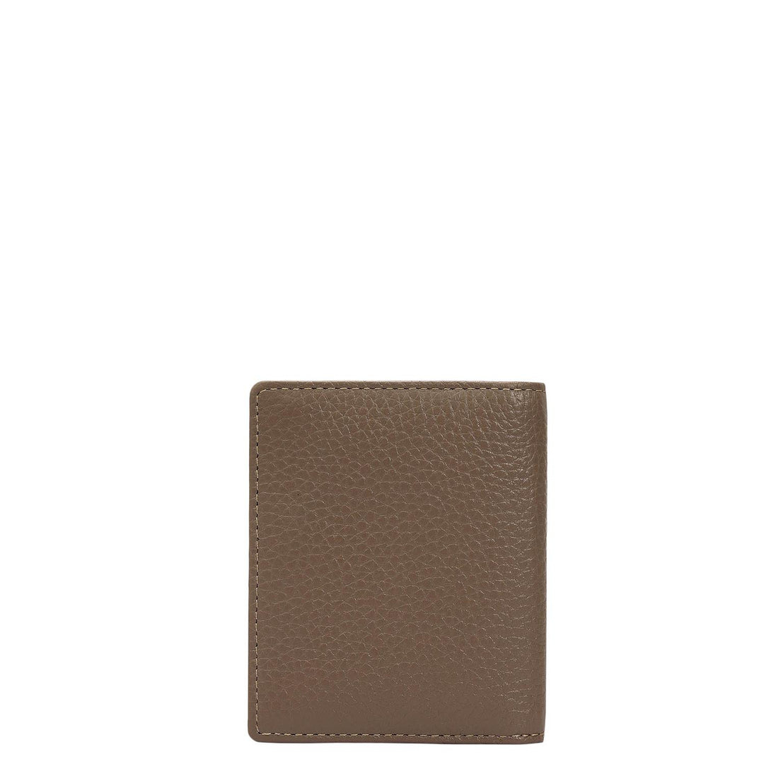 9 Slots Leather Card Case - Smoke Grey