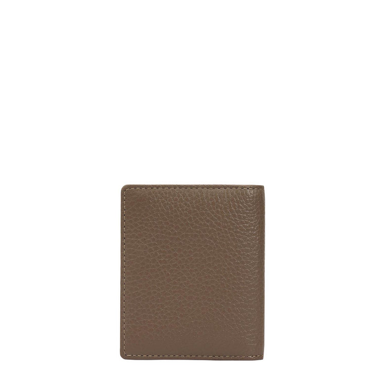 9 Slots Leather Card Case - Smoke Grey