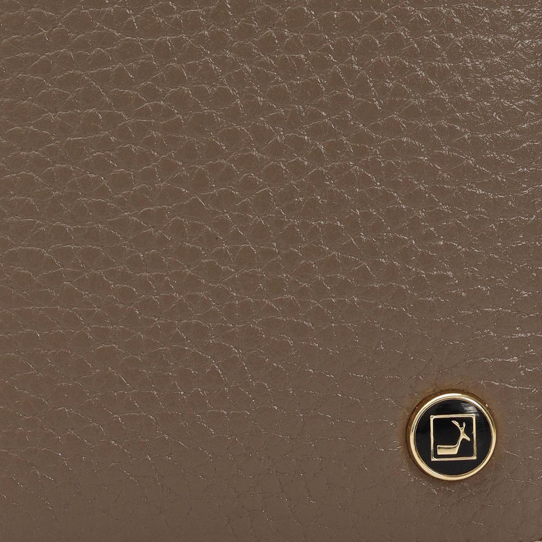 9 Slots Leather Card Case - Smoke Grey