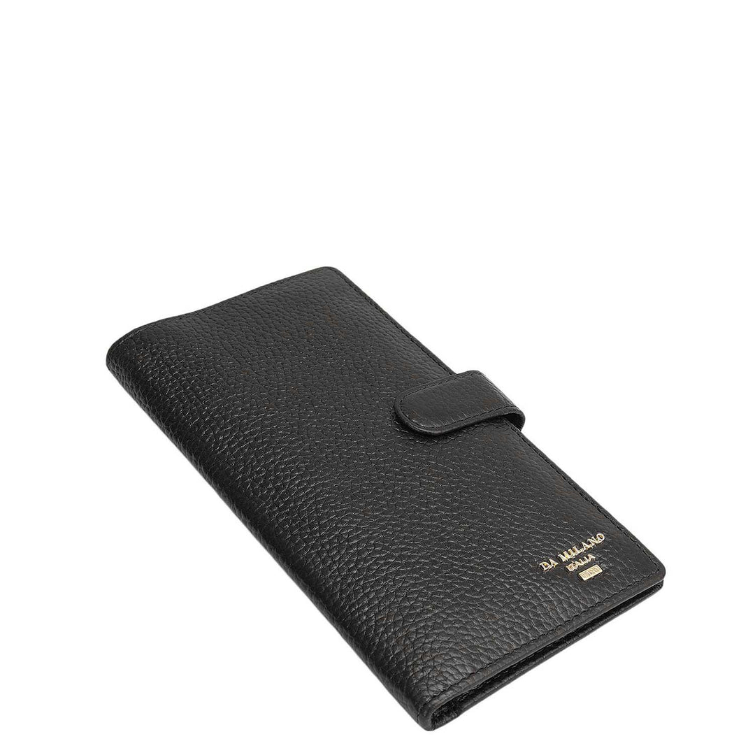 Multi Slots Leather Card Case - Black