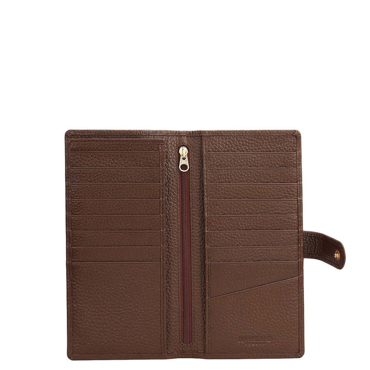 Multi Slots Leather Card Case - Mocha