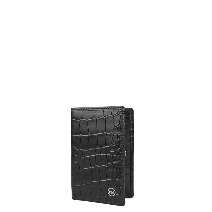 10 Slots Leather Card Case - Black