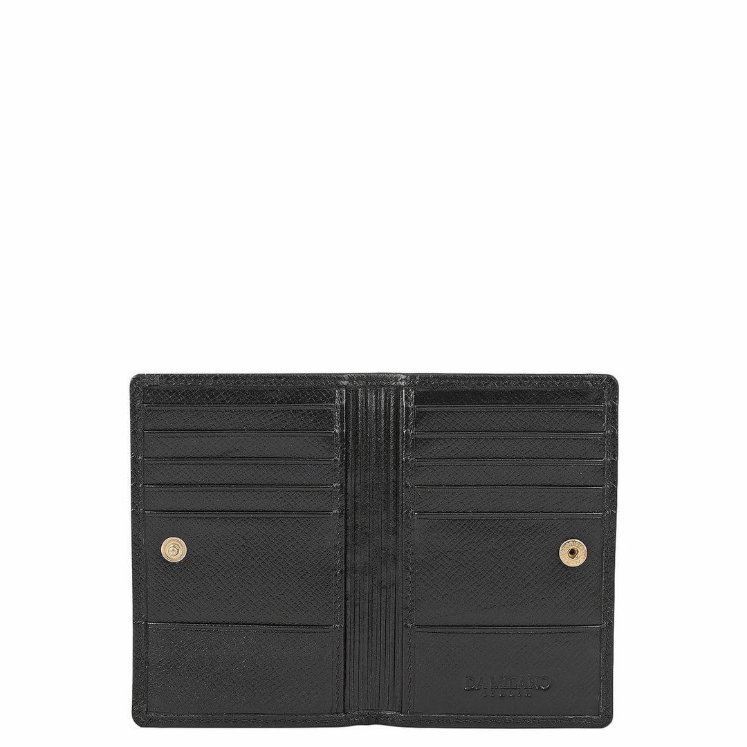 10 Slots Leather Card Case - Black