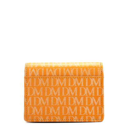 Monogram Leather Card Case - Flame