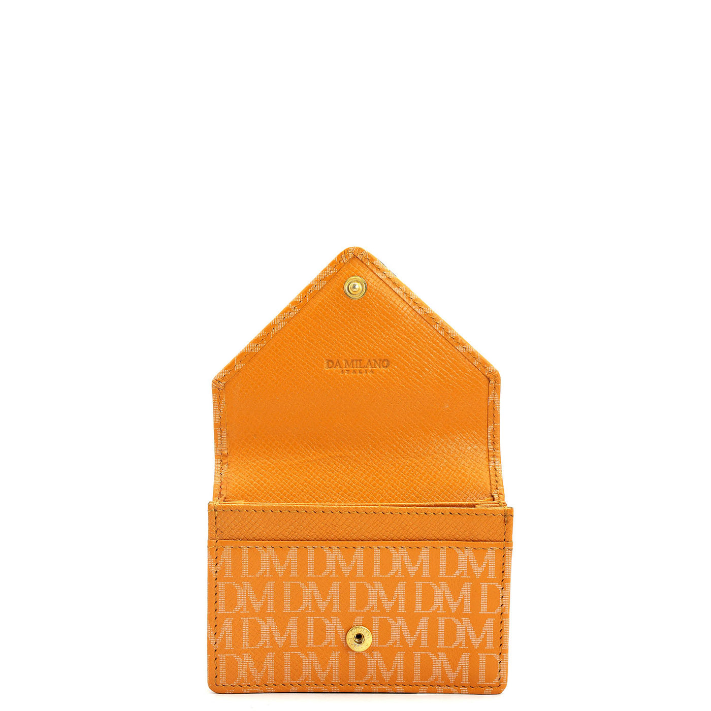 Monogram Leather Card Case - Flame