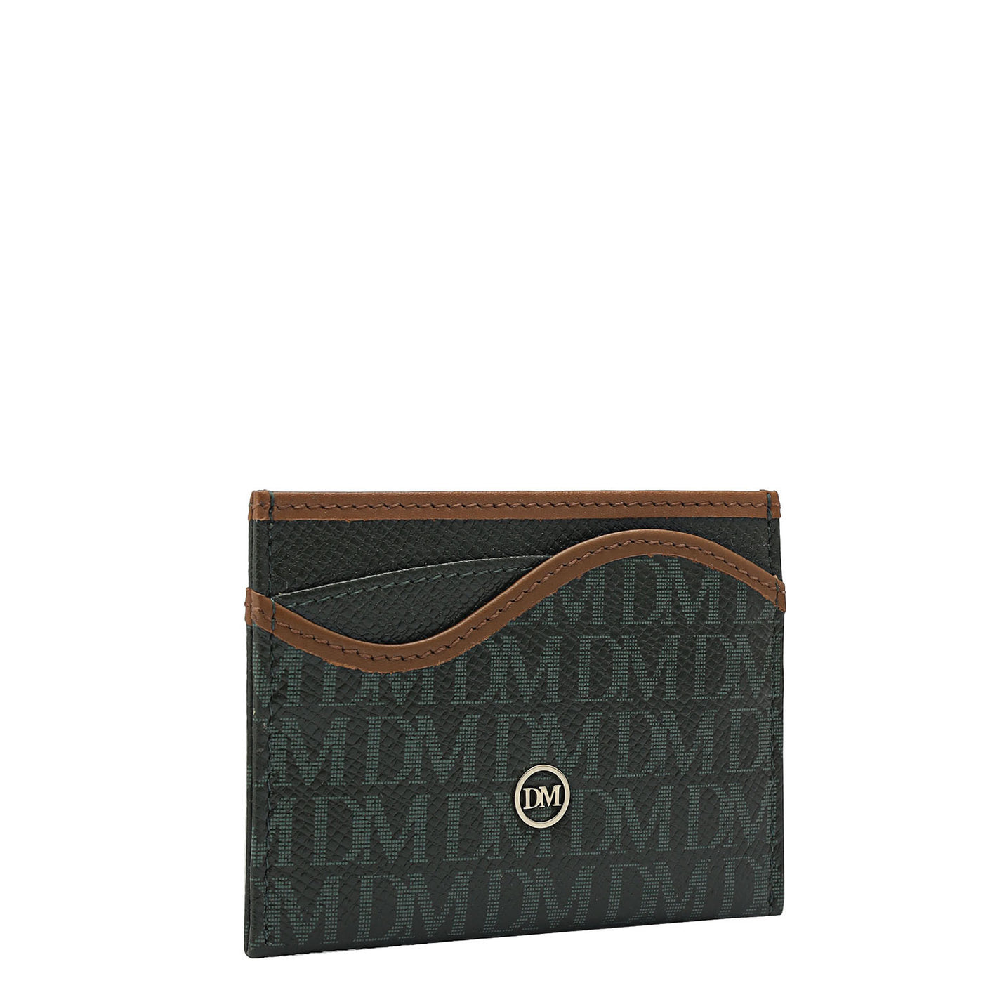 5 Slots Leather Card Case - Petrol Green