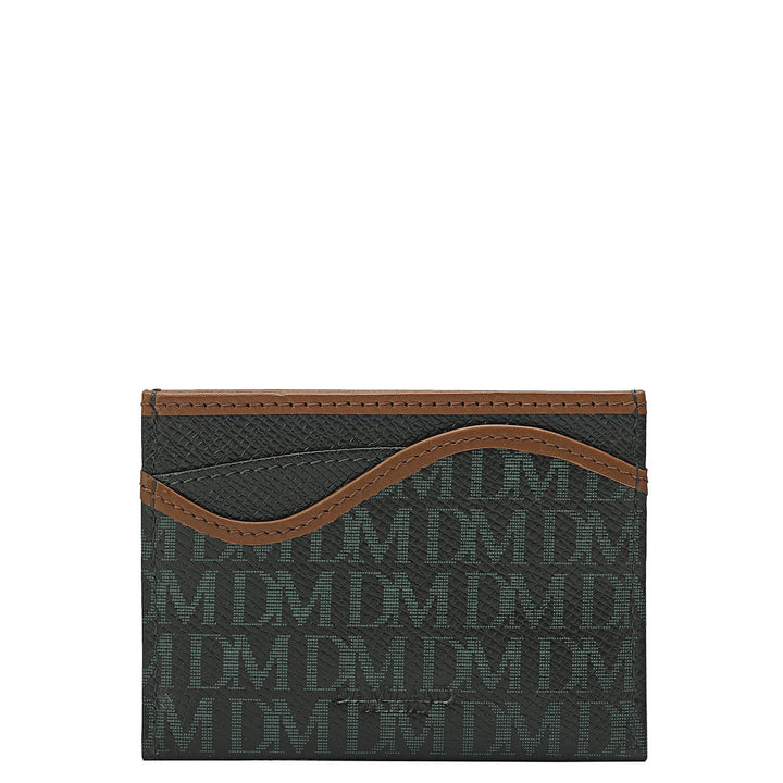 5 Slots Leather Card Case - Petrol Green