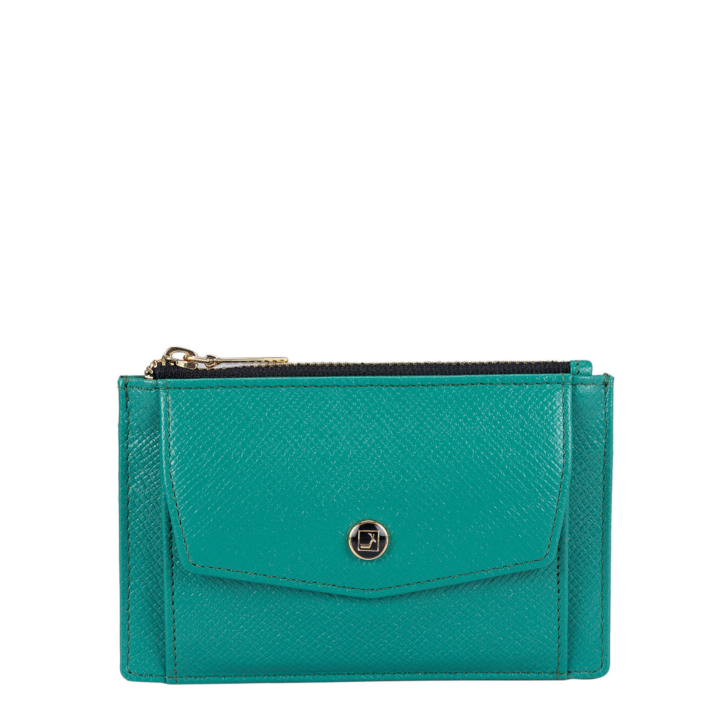 Franzy Leather Card Case - Green
