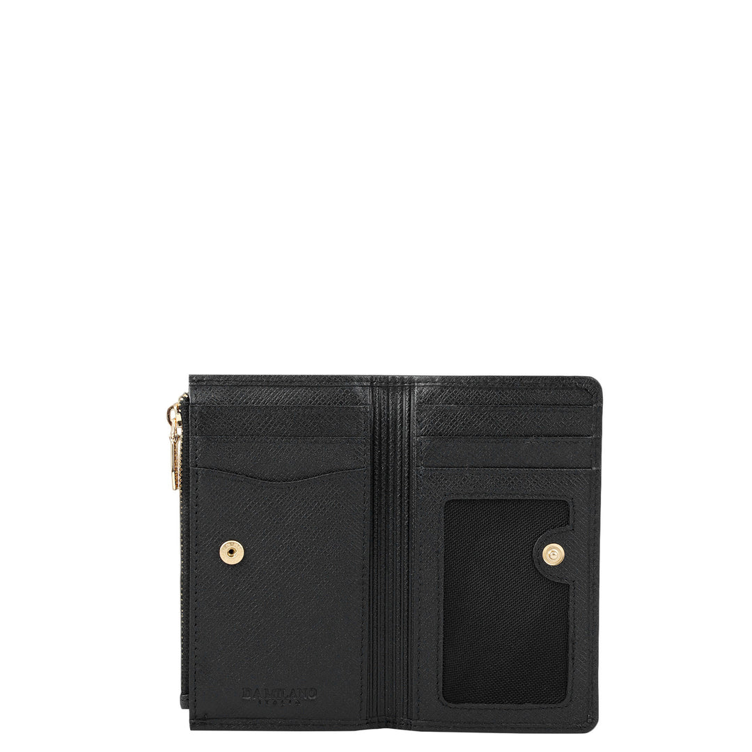 5 Slots Leather Card Case - Black