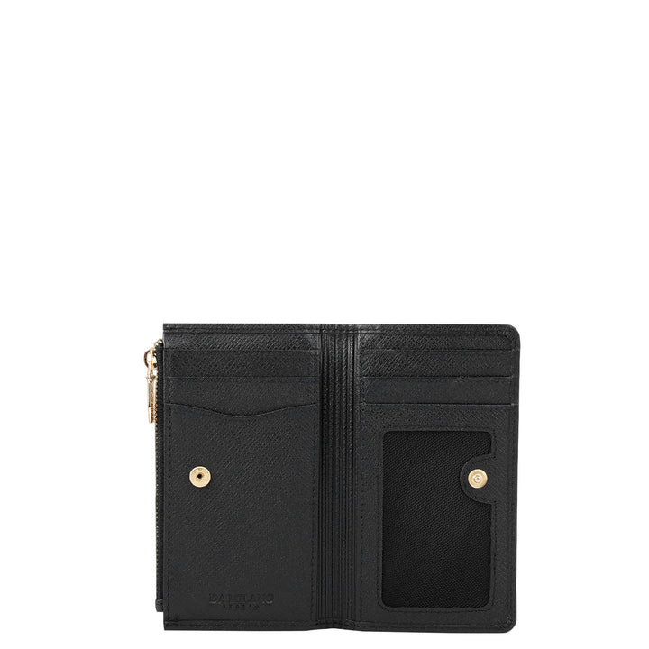 5 Slots Leather Card Case - Black