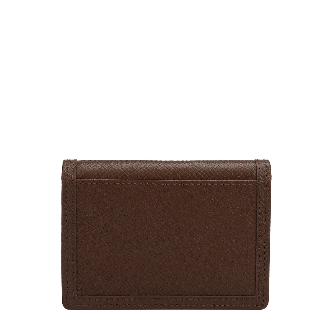4 Slots Leather Card Case - Date