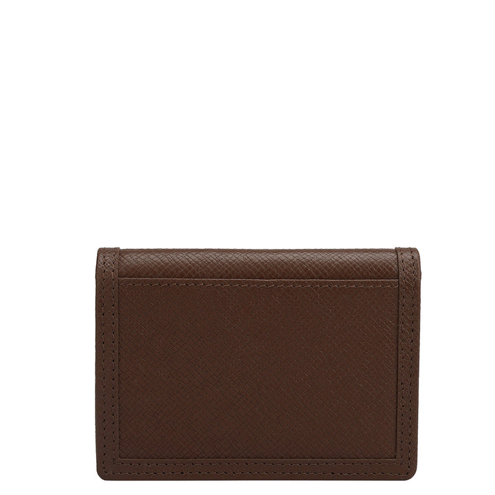 4 Slots Leather Card Case - Date