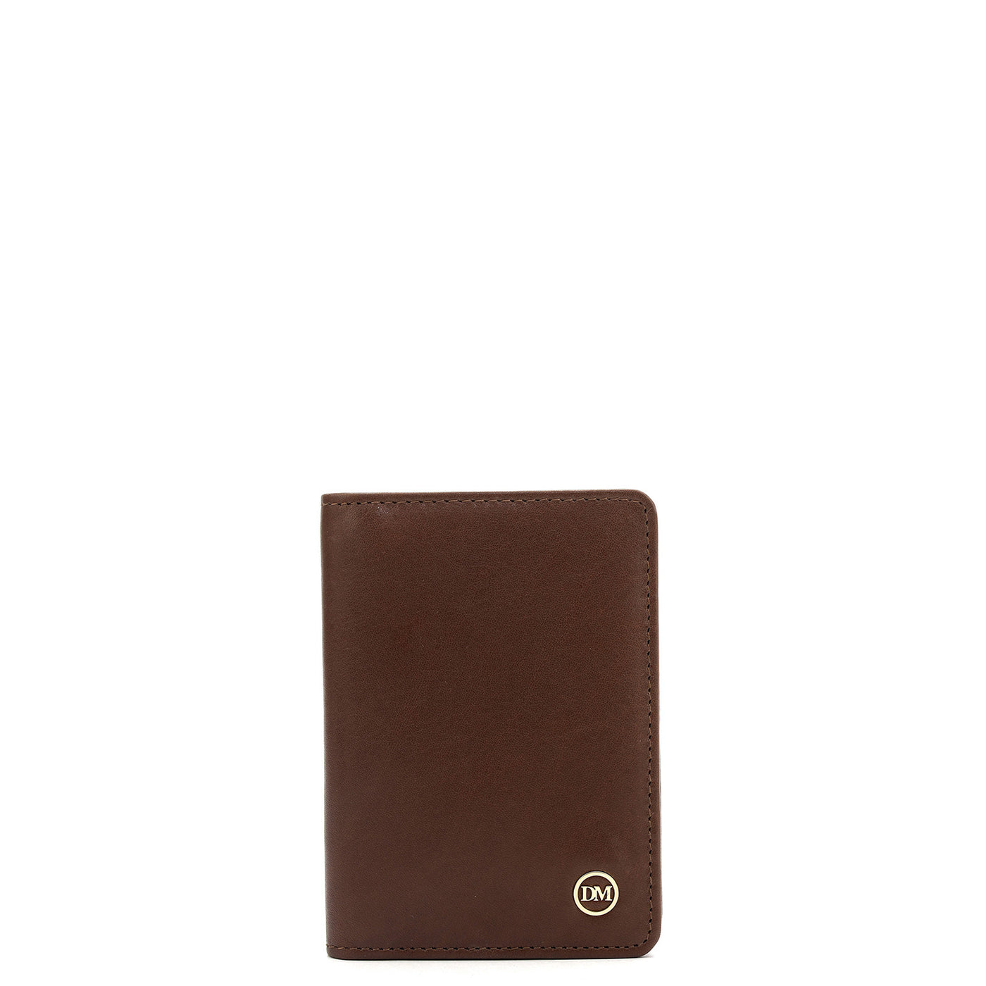 8 Slots Leather Card Case - Brown
