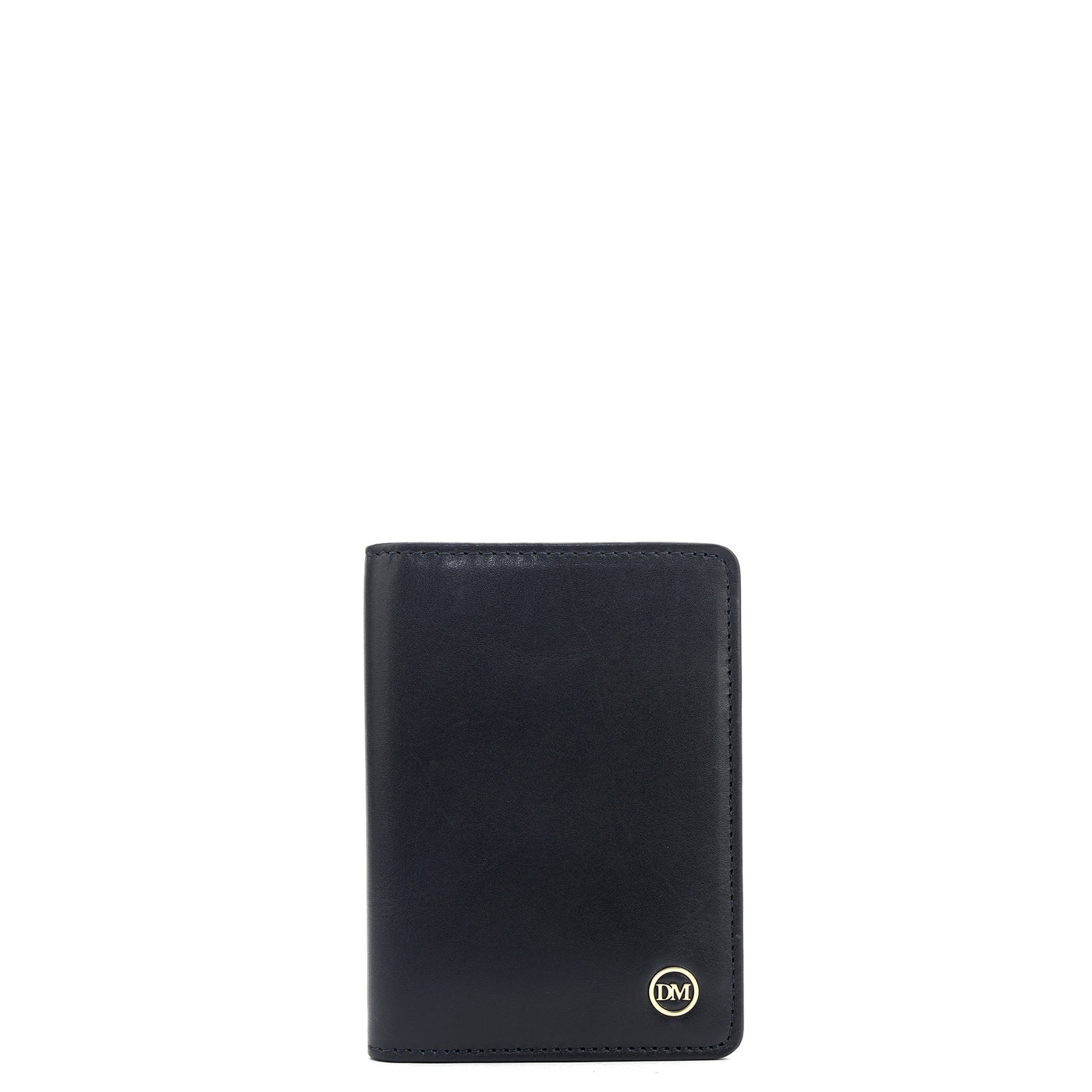 8 Slots Leather Card Case - Navy