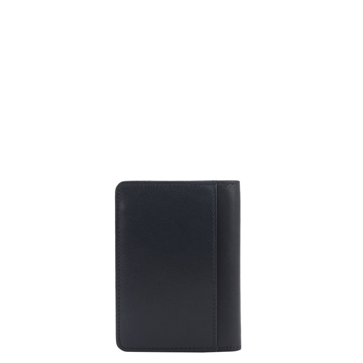 8 Slots Leather Card Case - Navy