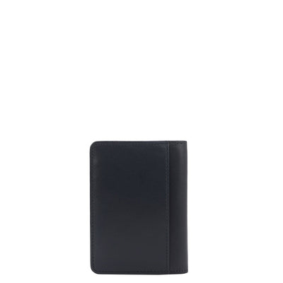 8 Slots Leather Card Case - Navy