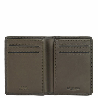 Calf Leather Card Case - Olive