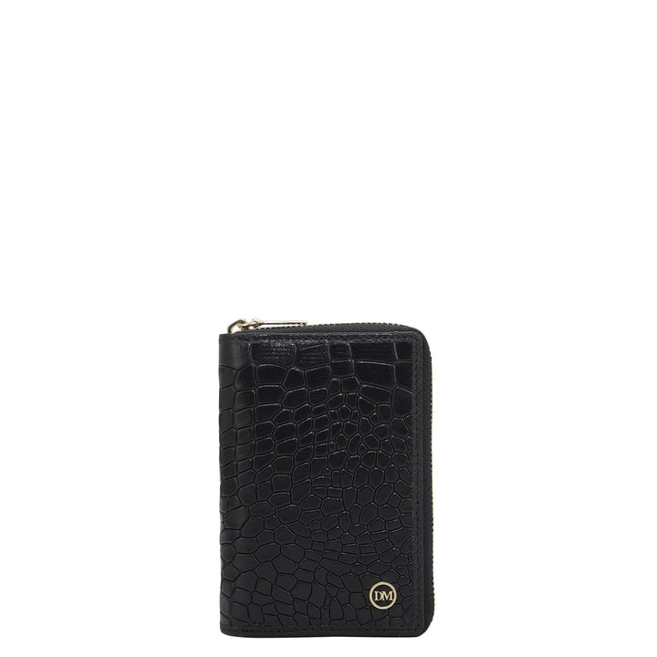 Multi Slots Leather Card Case - Black
