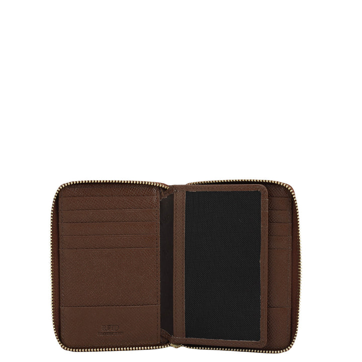 12 Slots Leather Card Case - Date