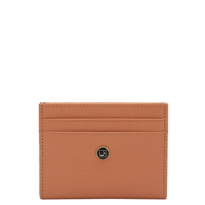 6 Slot Card Case - Salmon