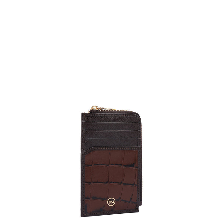 8 Slots Leather Card Case - Date