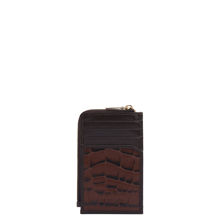 8 Slots Leather Card Case - Date