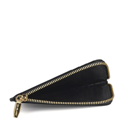 8 Slots Leather Card Case - Black