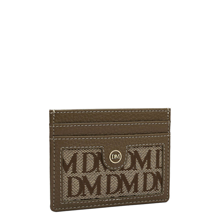 5 Slots Leather Card Case - Moss