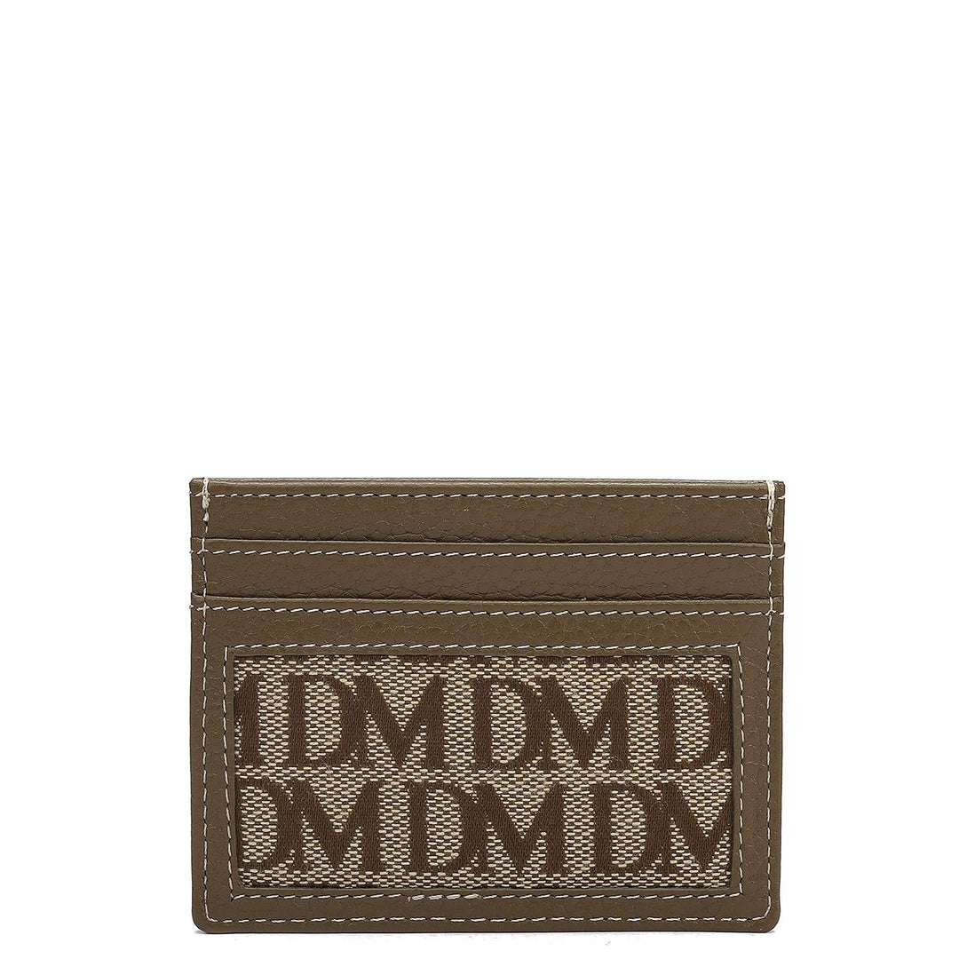 5 Slots Leather Card Case - Moss