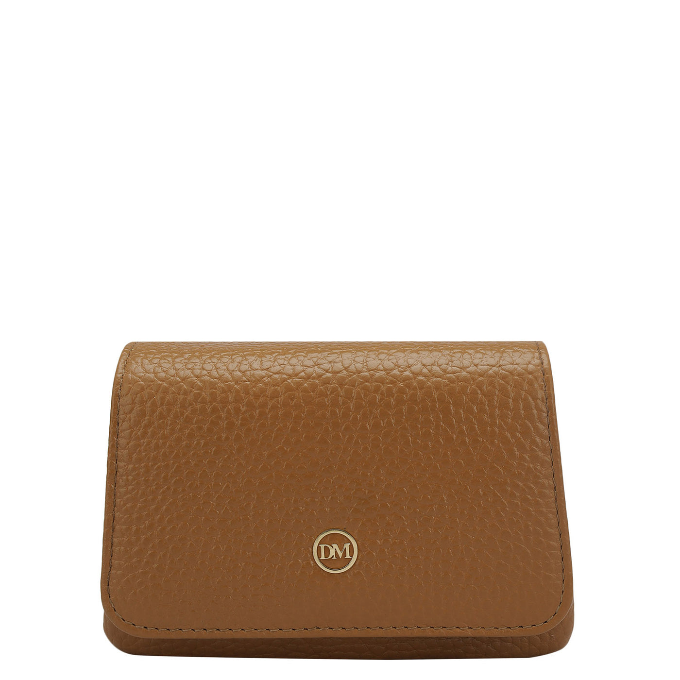 Wax Leather Card Case - Caramel