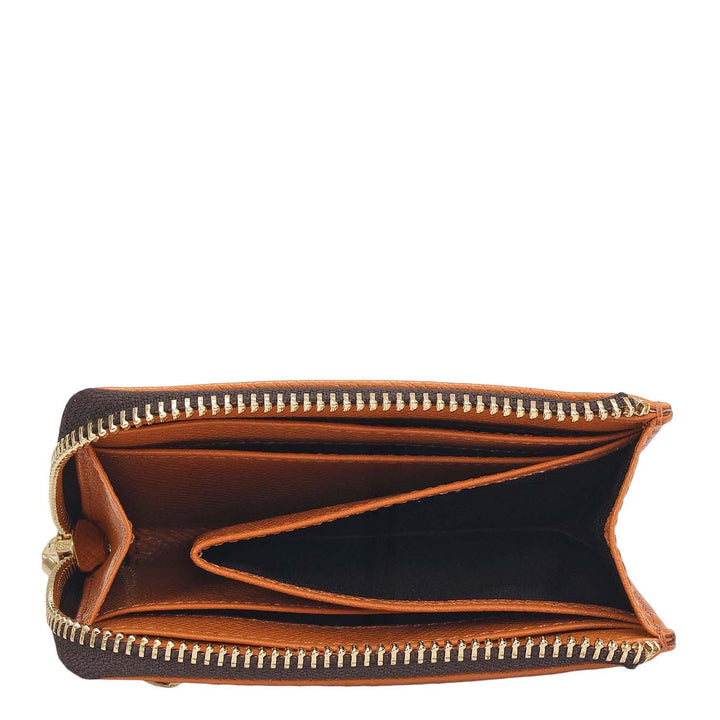 8 Slots Leather Card Case - Flame