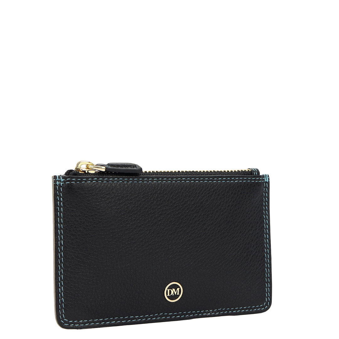 Prisme 4 Slots Leather Card Case - Brown