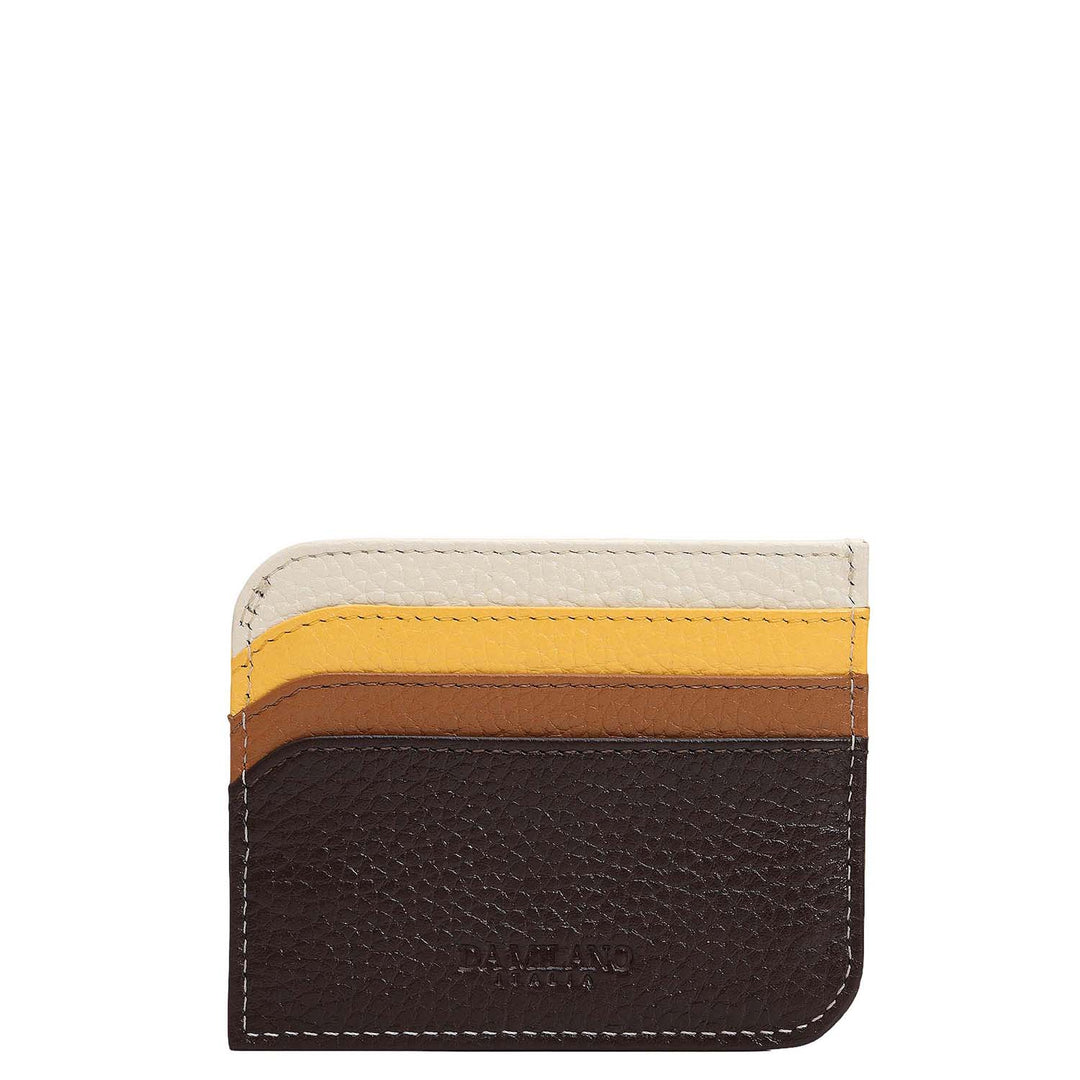7 Slots Leather Card Case - Espresso