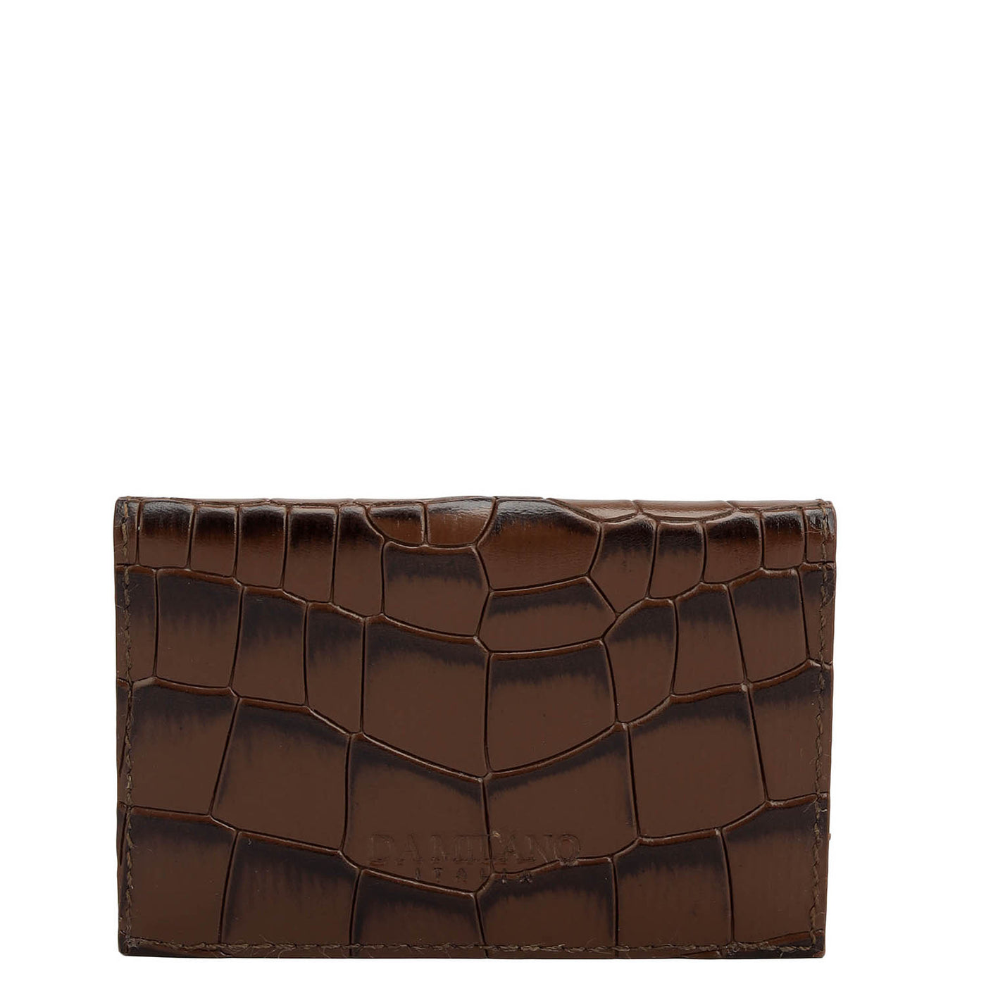Croco Leather Card Case - Date