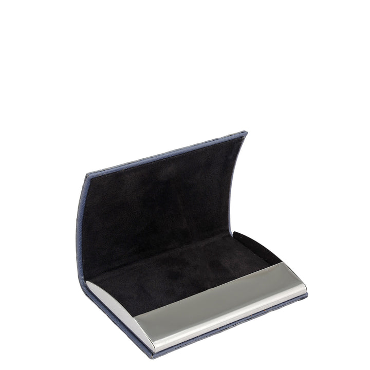 Croco Leather Card Case - Stardust
