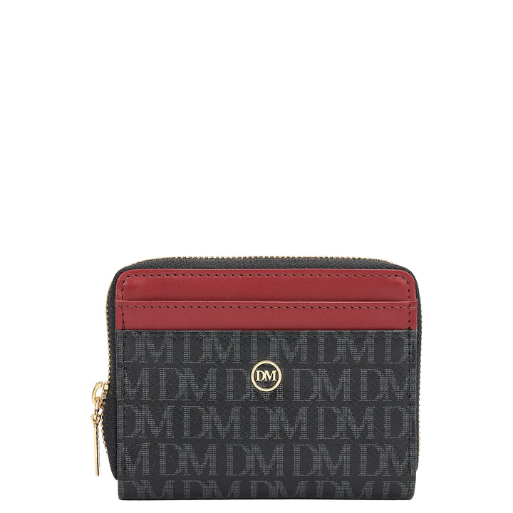 4 Slots Leather Card Case - Black