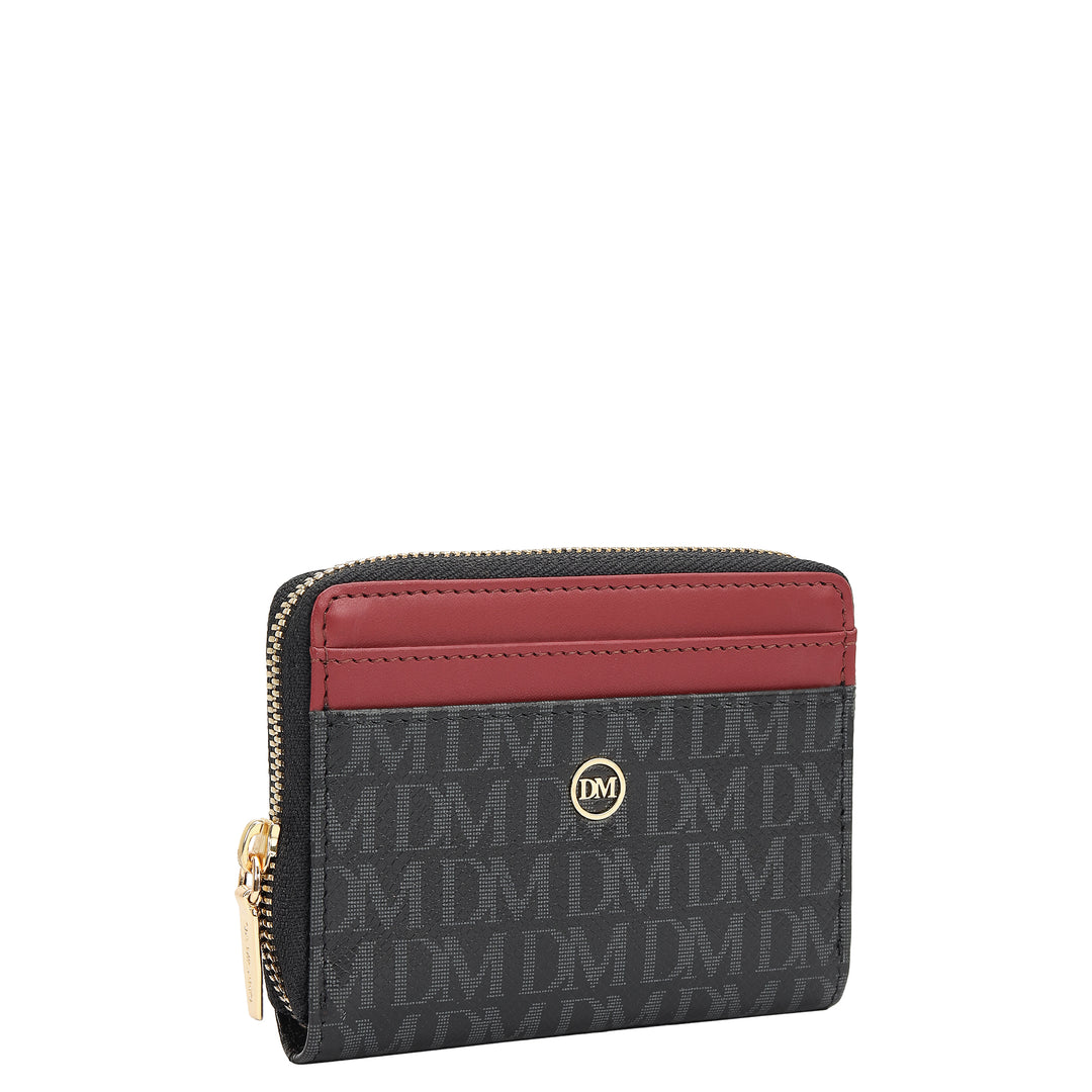 4 Slots Leather Card Case - Black