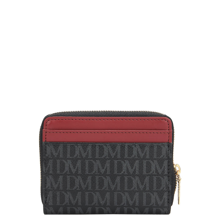 4 Slots Leather Card Case - Black