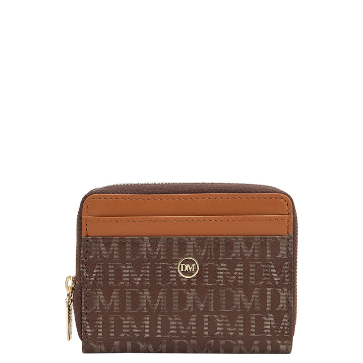 4 Slots Leather Card Case - Walnut