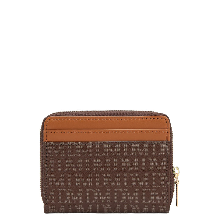 4 Slots Leather Card Case - Walnut