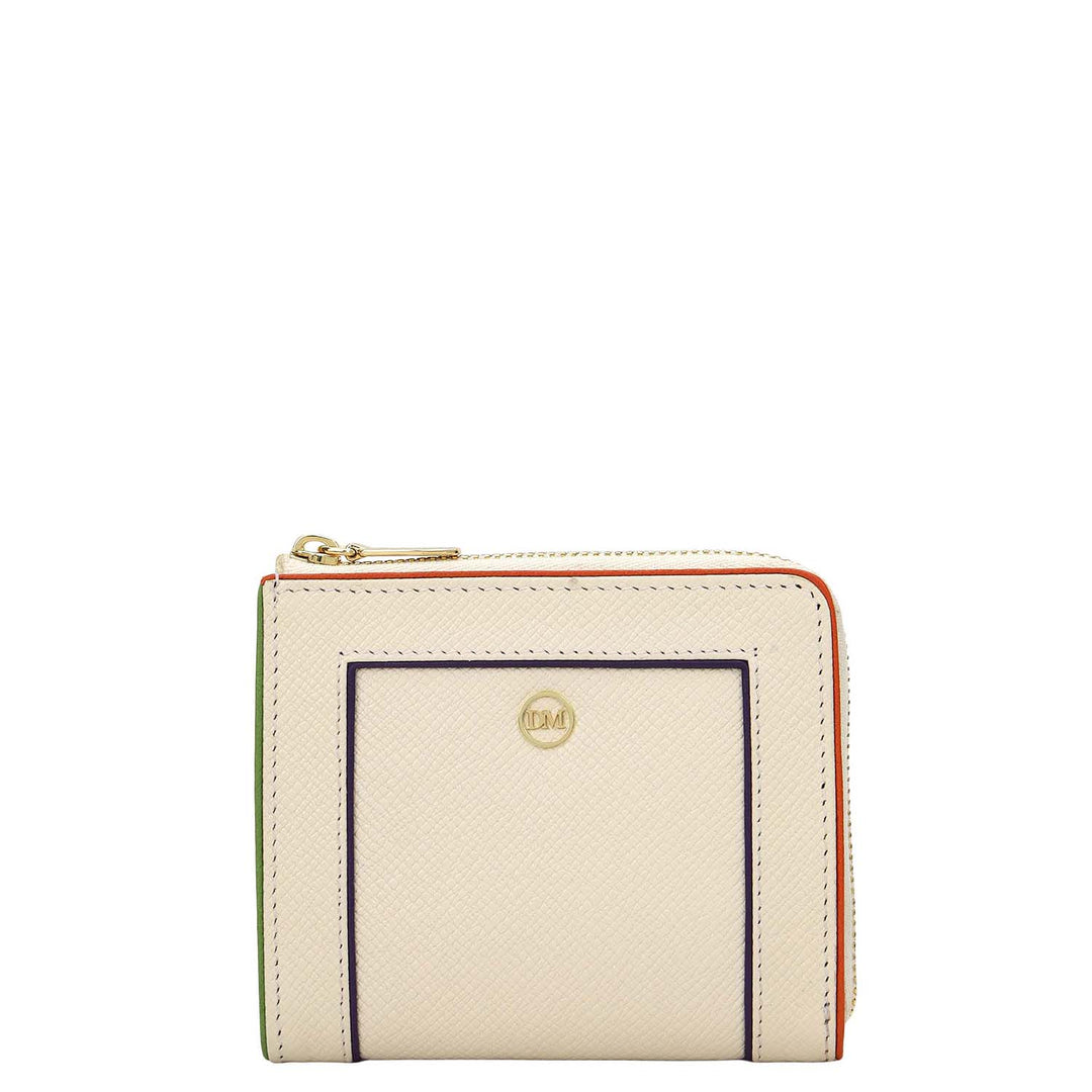 6 Slots Leather Card Case - Marshmallow